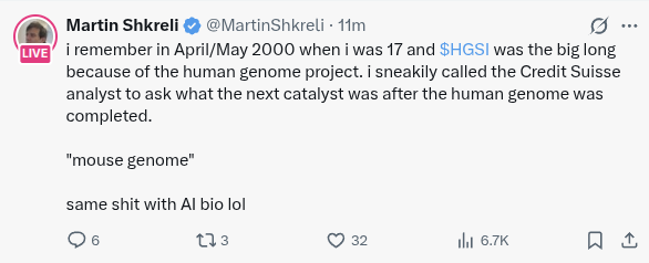 Martin Shkreli on HGSI and AI Bio